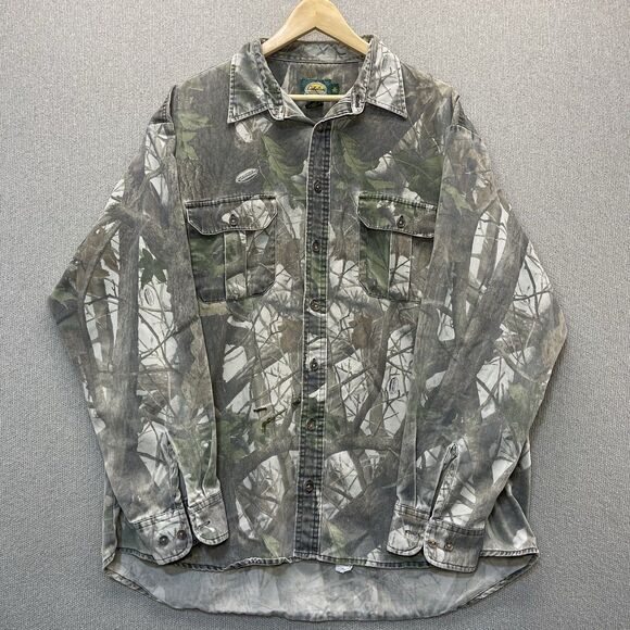 Cabelas Shirt Camo Hunting Realtree Outdoors Hiking Men's XL Tall - Picture 10 of 11